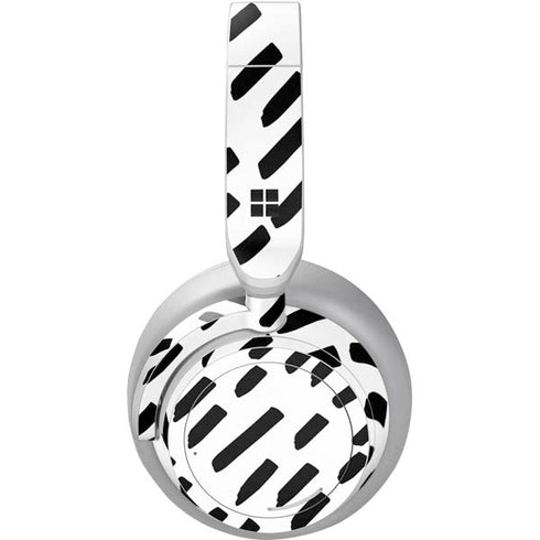 Black Dash Surface Headphones Skin